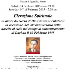 14.02.15 Concerto in onore G. PALATUCCI poster S. Ignazio, ROMA