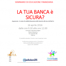 Seminario di Educazione Finanziaria a Palermo