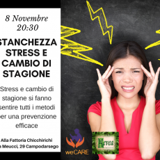 STANCHEZZA, STRESS CAMBIO DI STAGIONE