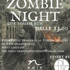 Zombie night con Zombie run